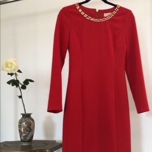 Michael Kors Red Cocktail Dress